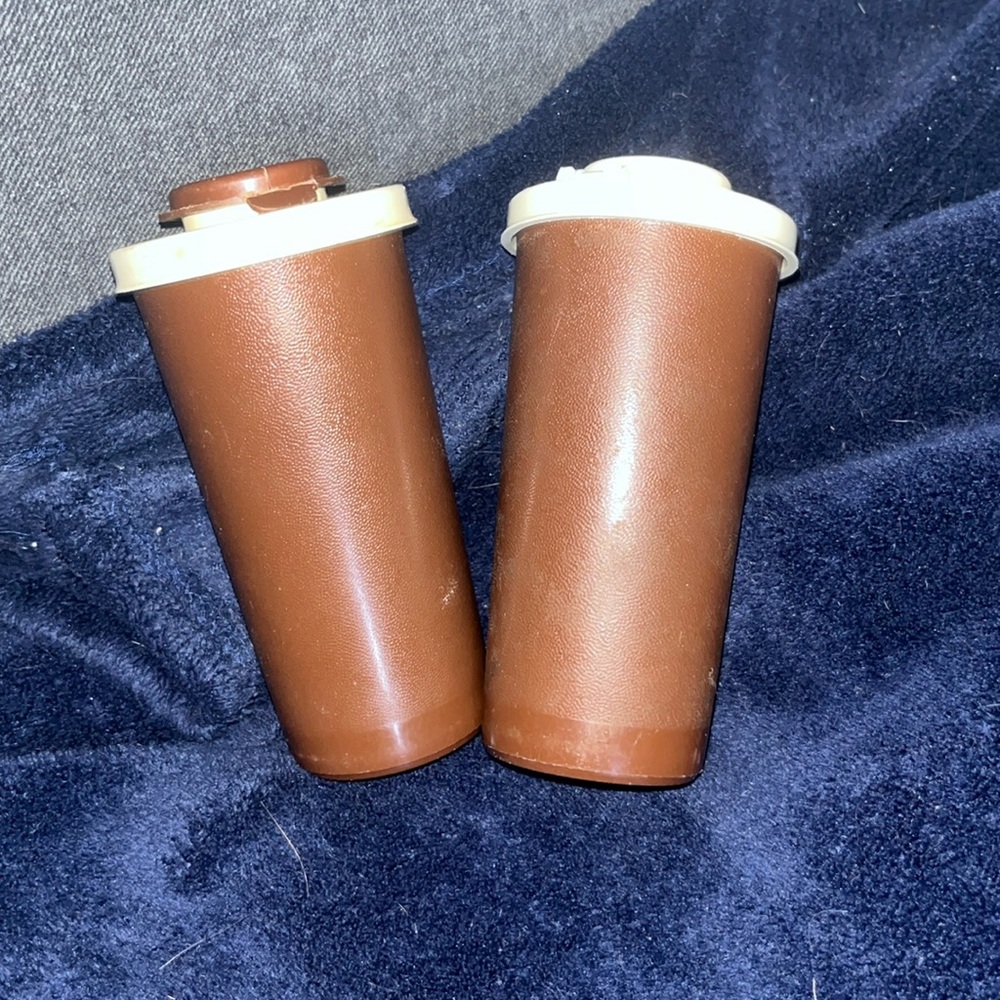Tupperwarere Salt and Pepper Shakers